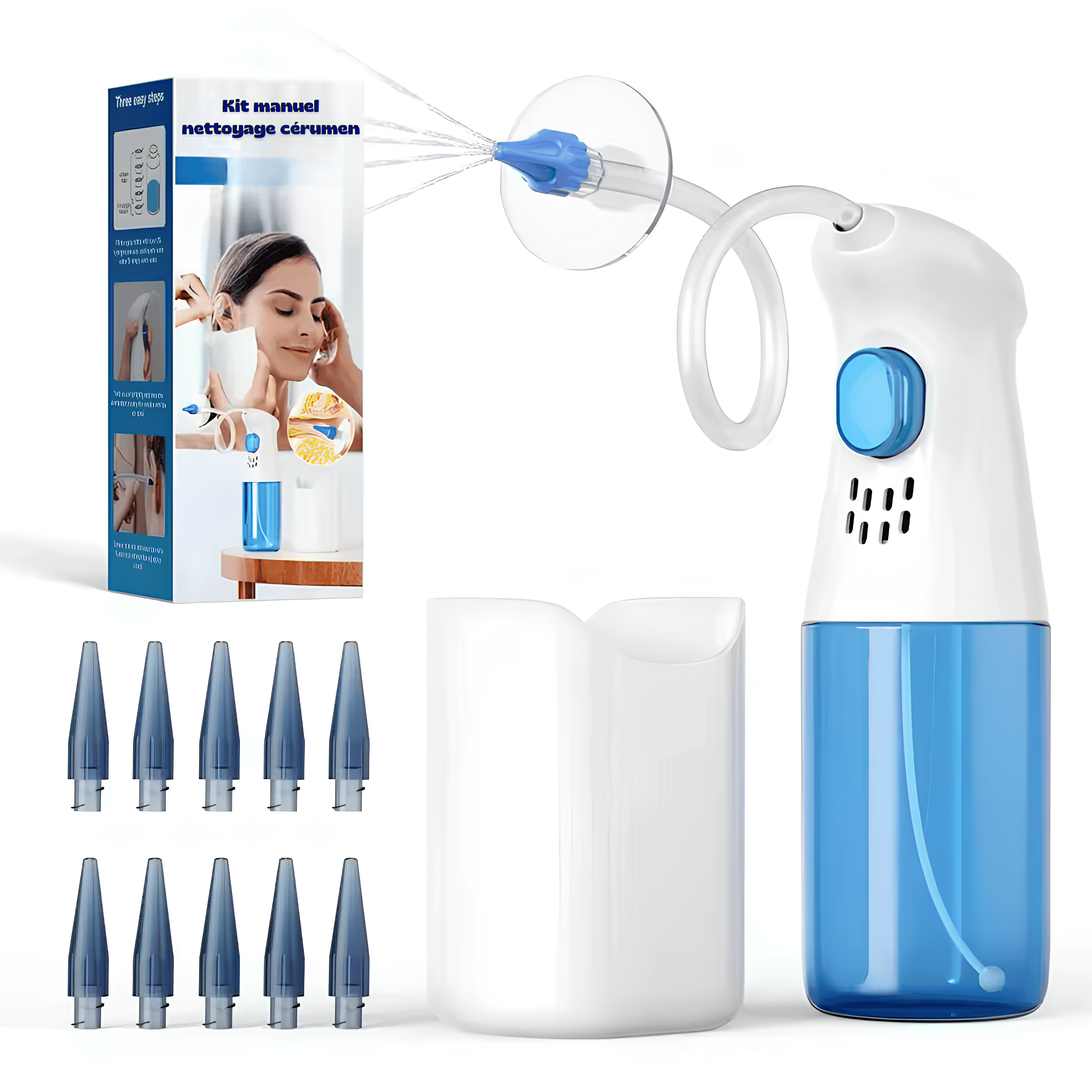 Kit complet d'élimination du cérumen